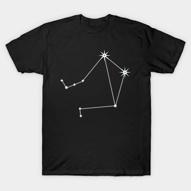 Libra on Black T-Shirt by wanderingteez